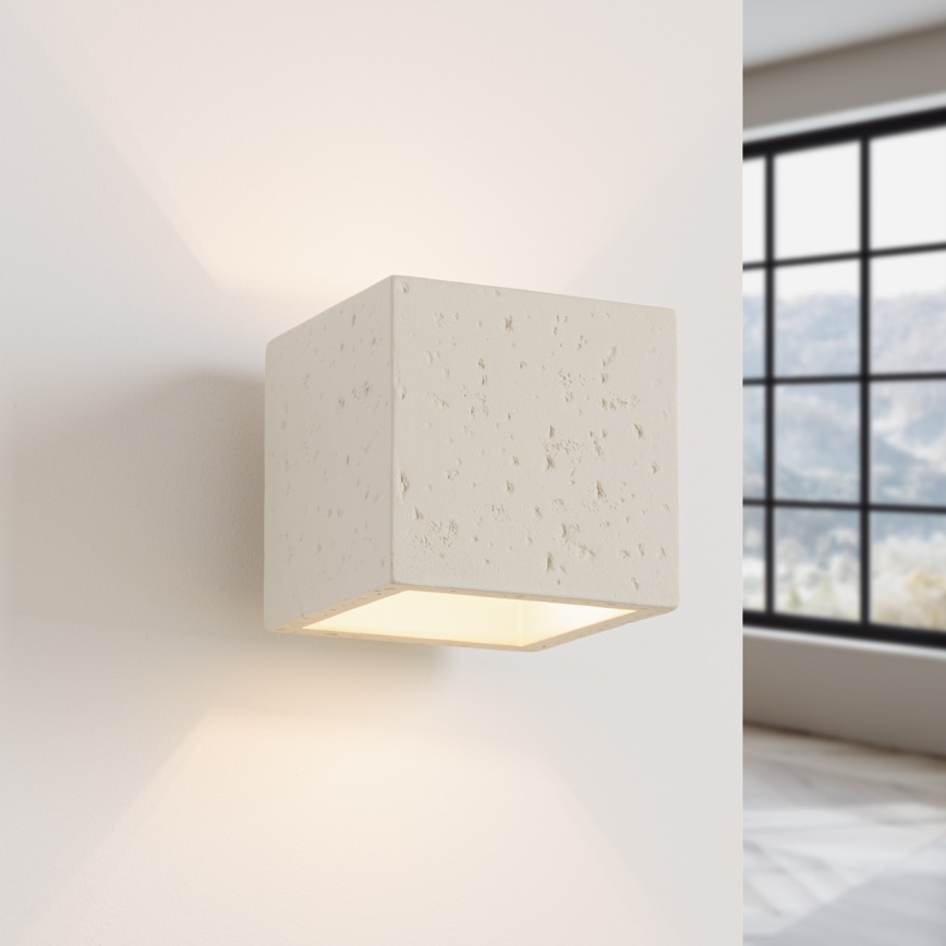 Aplica de perete cu spot QUAD 1xG9/8W/230V beton/crem