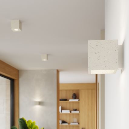 Aplica de perete cu spot QUAD 1xG9/8W/230V beton/crem