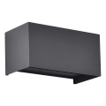 Aplica de perete de exterior LED/24W/230V 3000K IP65 negru