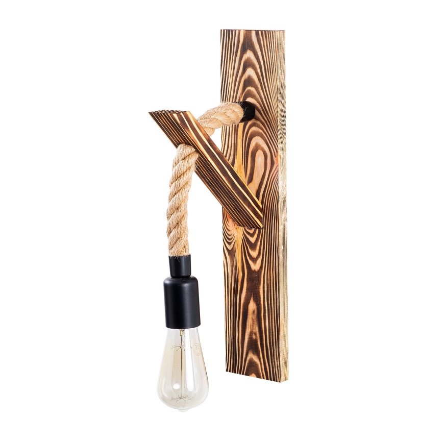 Aplica de perete EREBOS 1xE27/40W/230V maro