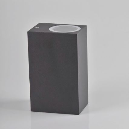 Aplicație de perete pentru exterior BOSTON 2xGU10/10W/230V antracit