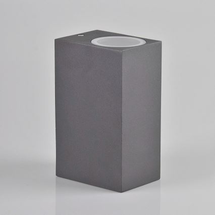 Aplicație de perete pentru exterior BOSTON 2xGU10/10W/230V antracit