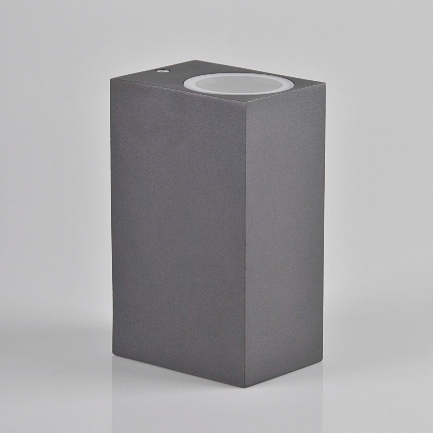 Aplicație de perete pentru exterior BOSTON 2xGU10/10W/230V antracit