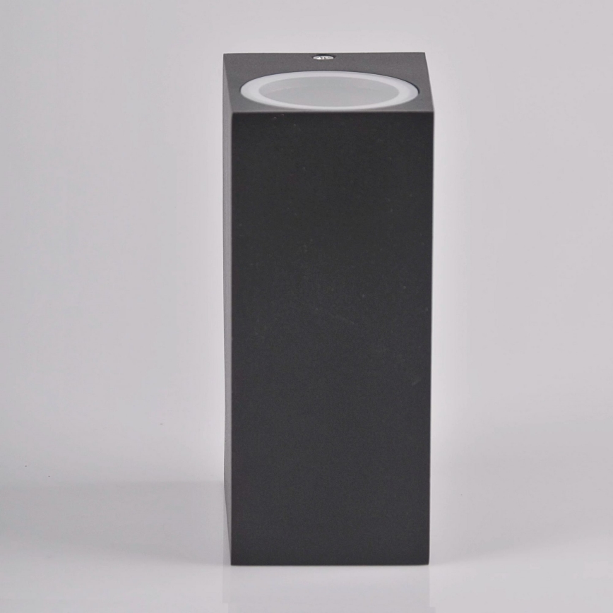 Aplicație de perete pentru exterior BOSTON 2xGU10/10W/230V antracit