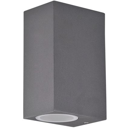 Aplicație de perete pentru exterior BOSTON 2xGU10/10W/230V antracit