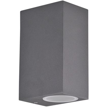 Aplicație de perete pentru exterior BOSTON 2xGU10/10W/230V antracit