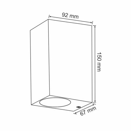 Aplicație de perete pentru exterior BOSTON 2xGU10/10W/230V antracit