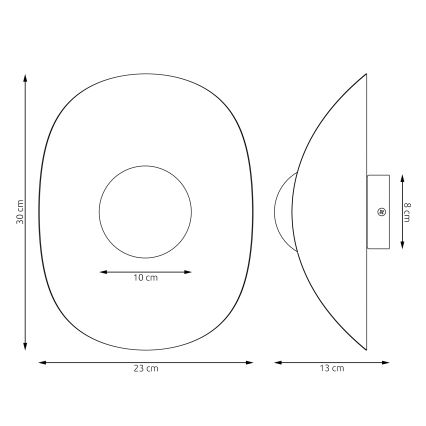 Aplica de perete FIERO 1xG9/8W/230V, bej