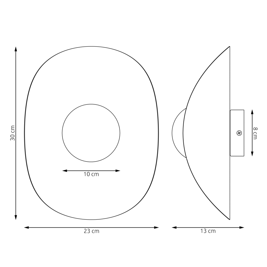 Aplica de perete FIERO 1xG9/8W/230V, bej