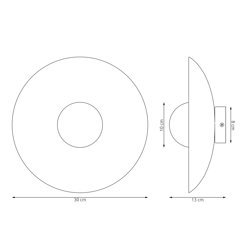 Aplică de perete INSPO 1xG9/8W/230V albă