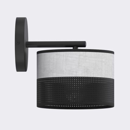 Aplica de perete KARBON 1xE27/15W/230V negru/gri