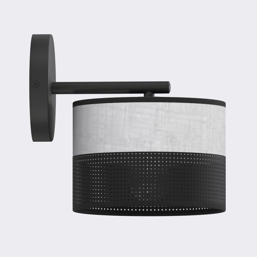 Aplica de perete KARBON 1xE27/15W/230V negru/gri