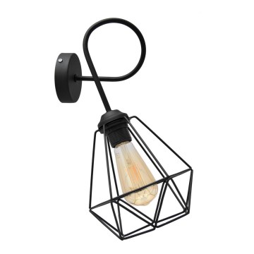 Aplica de perete KARO 3xE27/15W/230V neagră