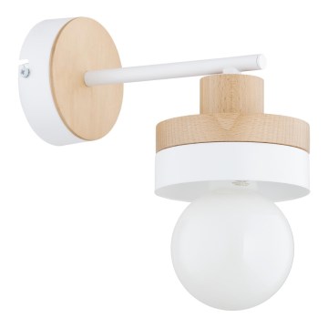 Aplica de perete LARSO 1xE27/15W/230V alb/bej