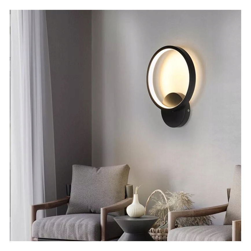 Aplica de perete LED 14W/230V, neagră
