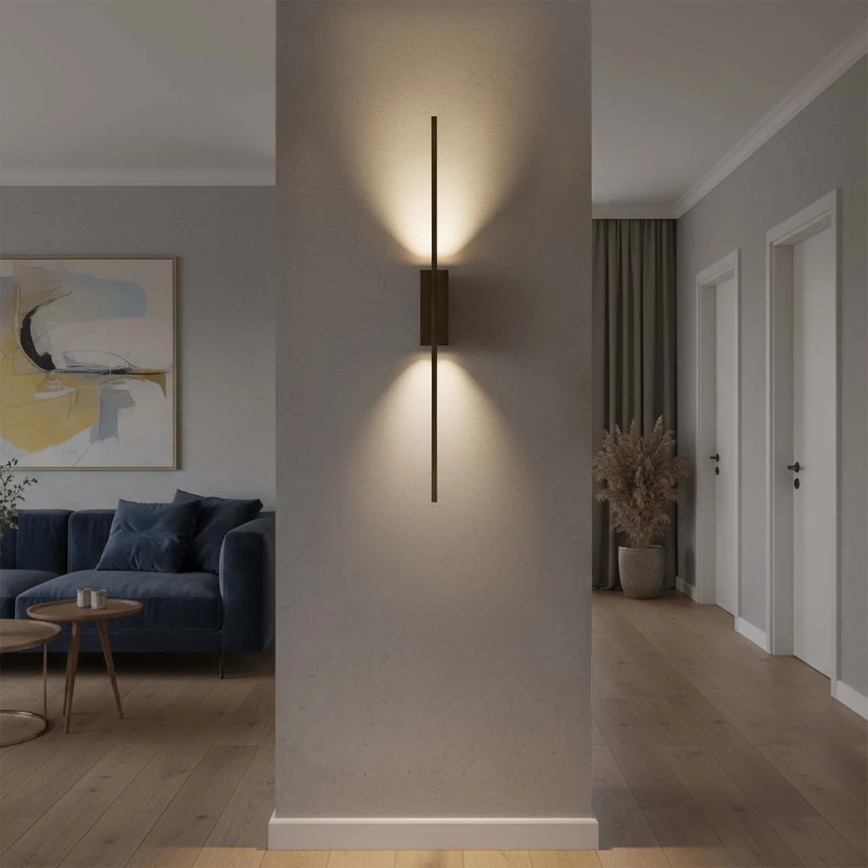 Aplică de perete LED AISHA, 12 W, 230 V, 4000 K, 80 cm, negru