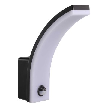 Aplică de perete LED dimmabilă pentru exterior cu senzor de mișcare și senzor crepuscular LED/12/15/20W/230V IP65 negru