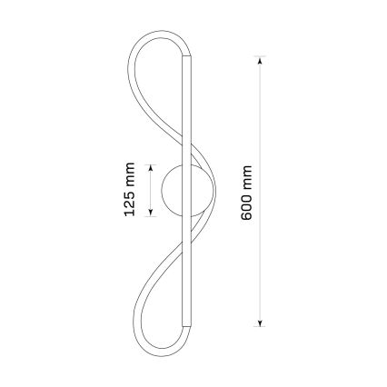 Aplica de perete LED EMMA LED/19W/230V aurie