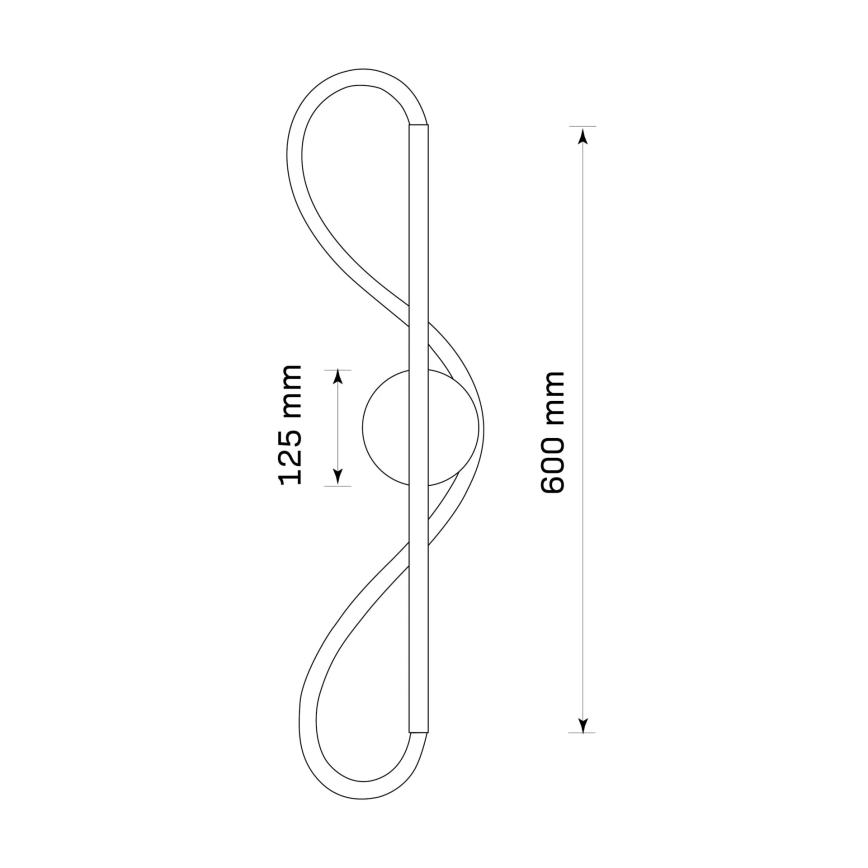 Aplica de perete LED EMMA LED/19W/230V aurie