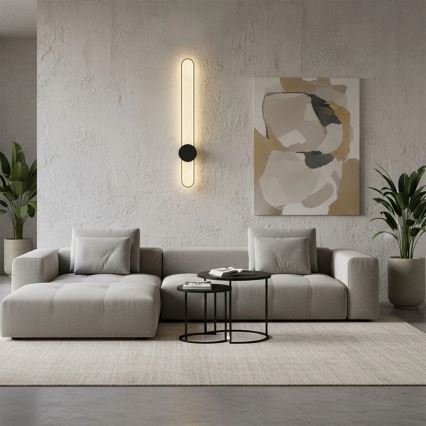 Aplica de perete LED FLORENTYNA LED/24W/230V 4000K auriu/negru