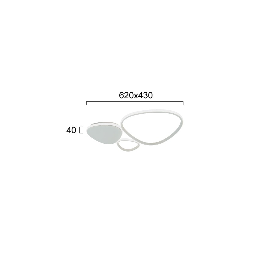 Aplica de perete LED HELIX LED/33W/230V gri