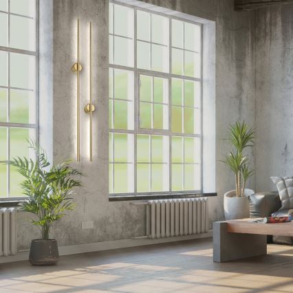 Aplica de perete LED LANA, 12W, 230V, 4000K, auriu mat