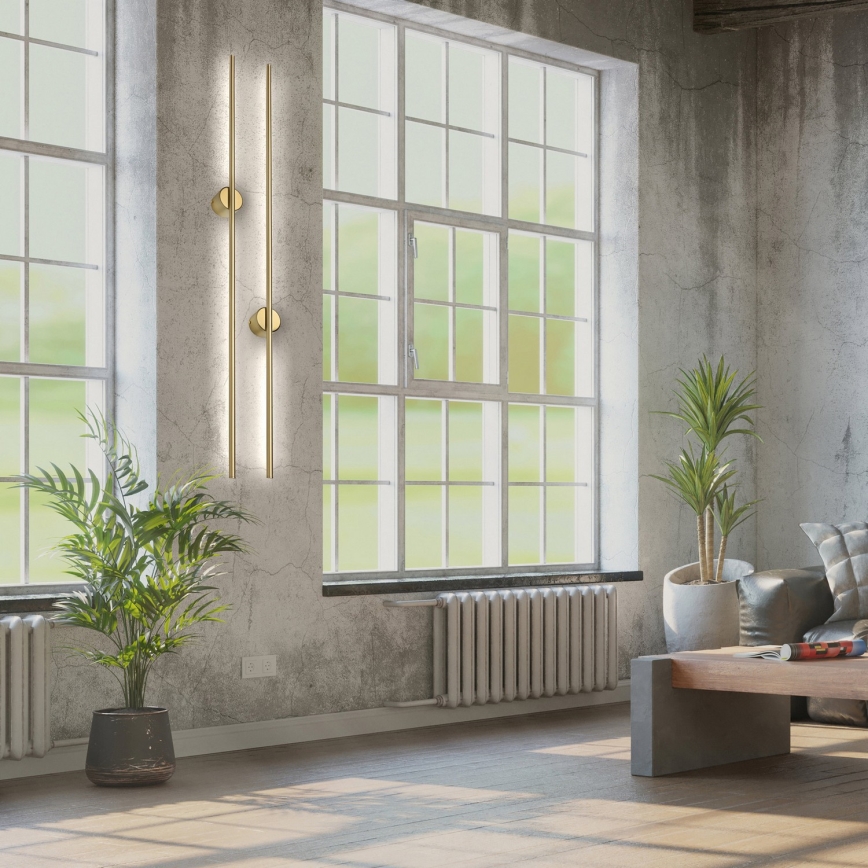 Aplica de perete LED LANA, 12W, 230V, 4000K, auriu mat