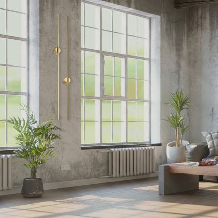 Aplica de perete LED LANA, 12W, 230V, 4000K, auriu mat