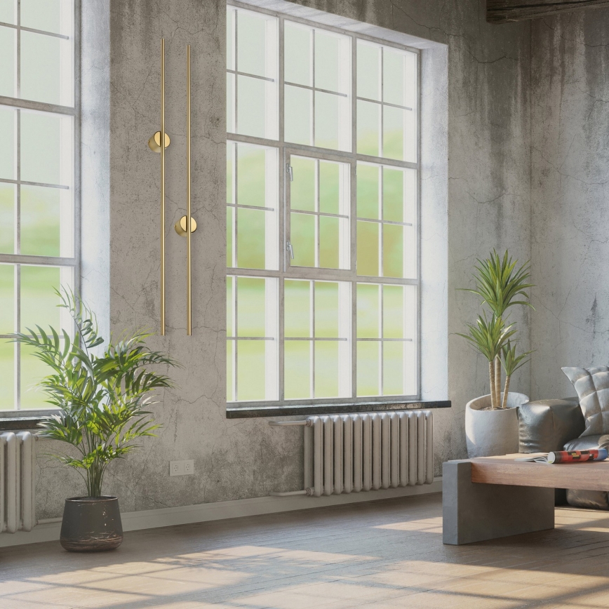 Aplica de perete LED LANA, 12W, 230V, 4000K, auriu mat