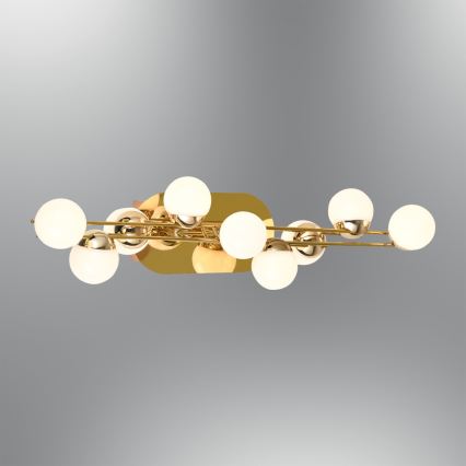 Aplica de perete LED MARS, 12W, 230V, 3000K, auriu