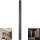 Aplică de perete LED pentru exterior, 16W/230V, 3000K, IP65, 101 cm, antracit
