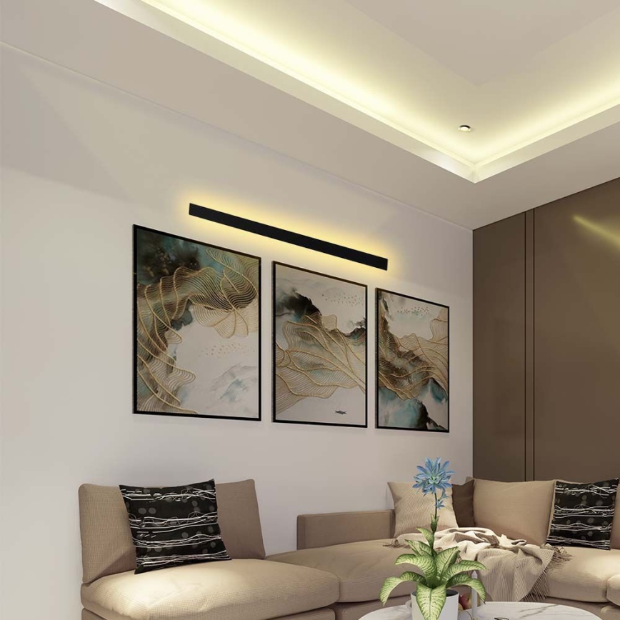 Aplică de perete LED pentru exterior, 16W/230V, 3000K, IP65, 101 cm, antracit