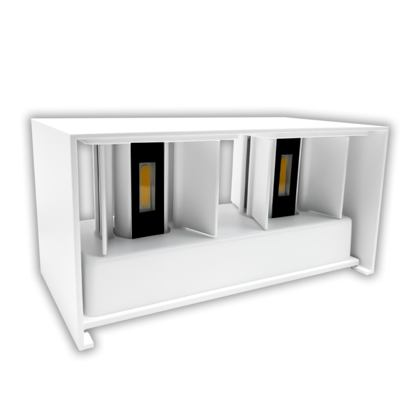 Aplica de perete LED pentru exterior, 24W, 230V, 3000K, IP65, albă