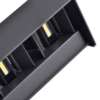 Aplica de perete LED pentru exterior, 24W/230V, 4000K, IP65, neagră