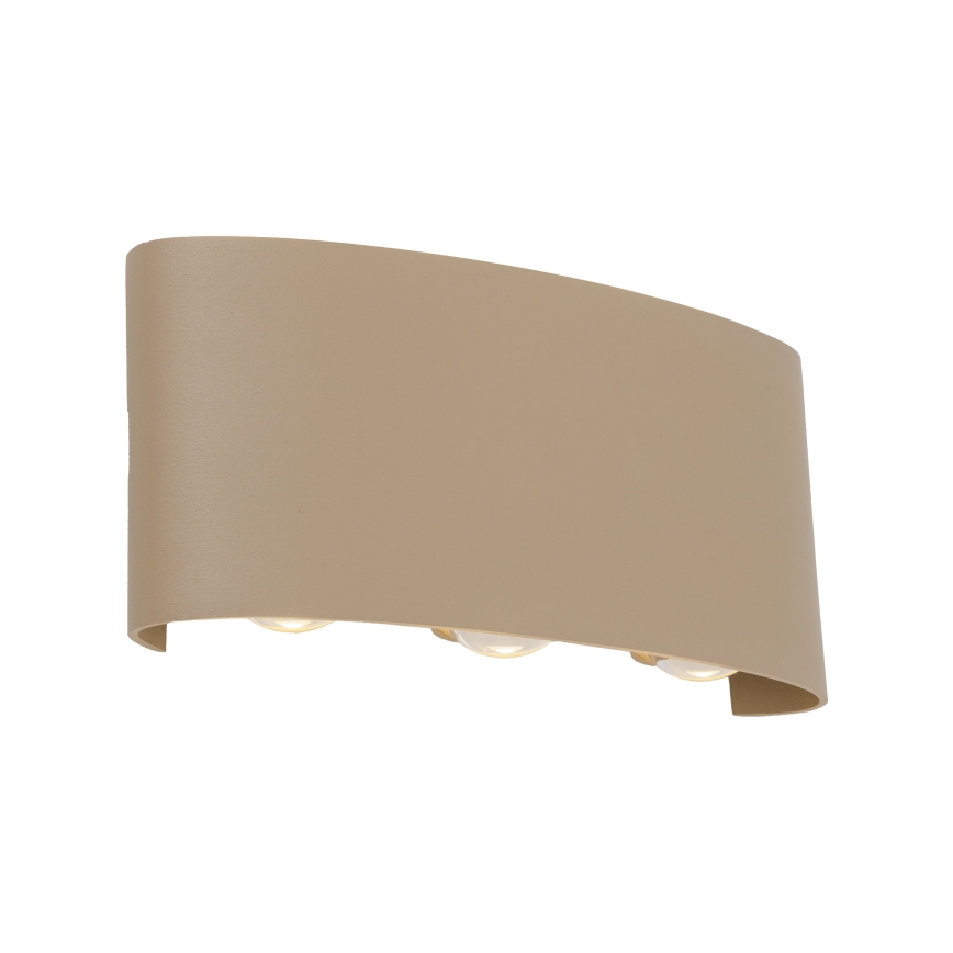 Aplica de perete LED pentru exterior ARROW LED/6W/230V IP54 bej