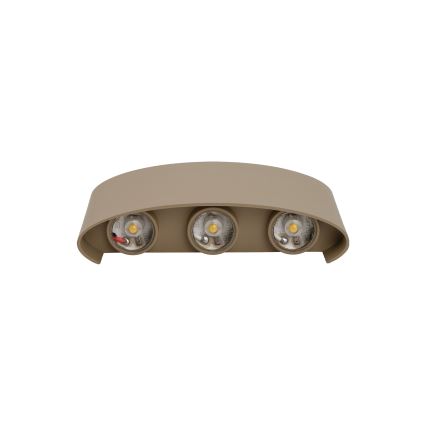 Aplica de perete LED pentru exterior ARROW LED/6W/230V IP54 bej