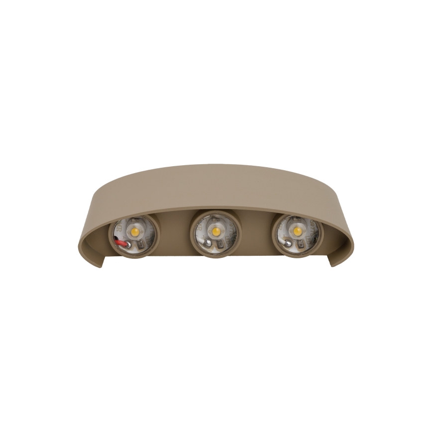 Aplica de perete LED pentru exterior ARROW LED/6W/230V IP54 bej