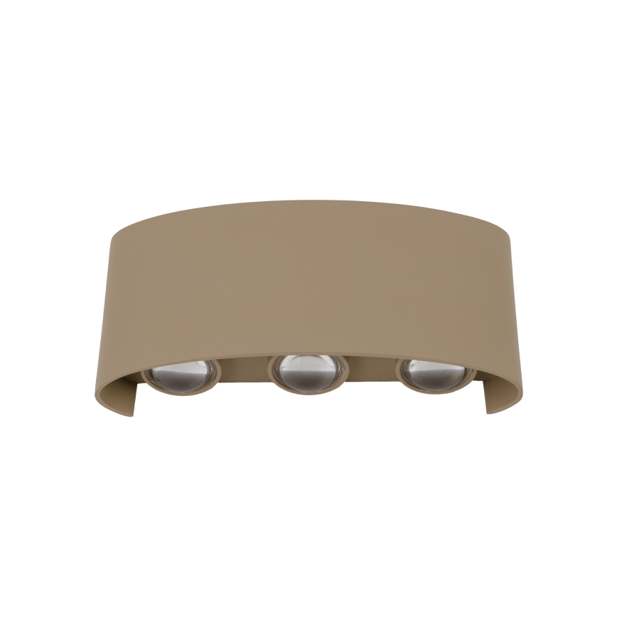 Aplica de perete LED pentru exterior ARROW LED/6W/230V IP54 bej