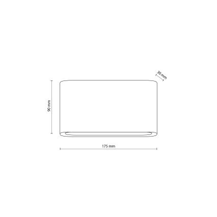 Aplica de perete LED pentru exterior ARWENA M LED/12W/230V IP54 bej
