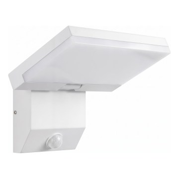 Aplica de perete LED pentru exterior cu senzor de mișcare LED/18W/230V IP44 albă