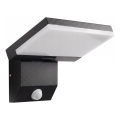Aplică de perete LED pentru exterior cu senzor de mișcare LED/18W/230V IP44 neagră