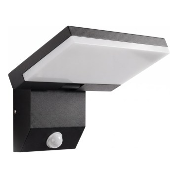 Aplică de perete LED pentru exterior cu senzor de mișcare LED/18W/230V IP44 neagră