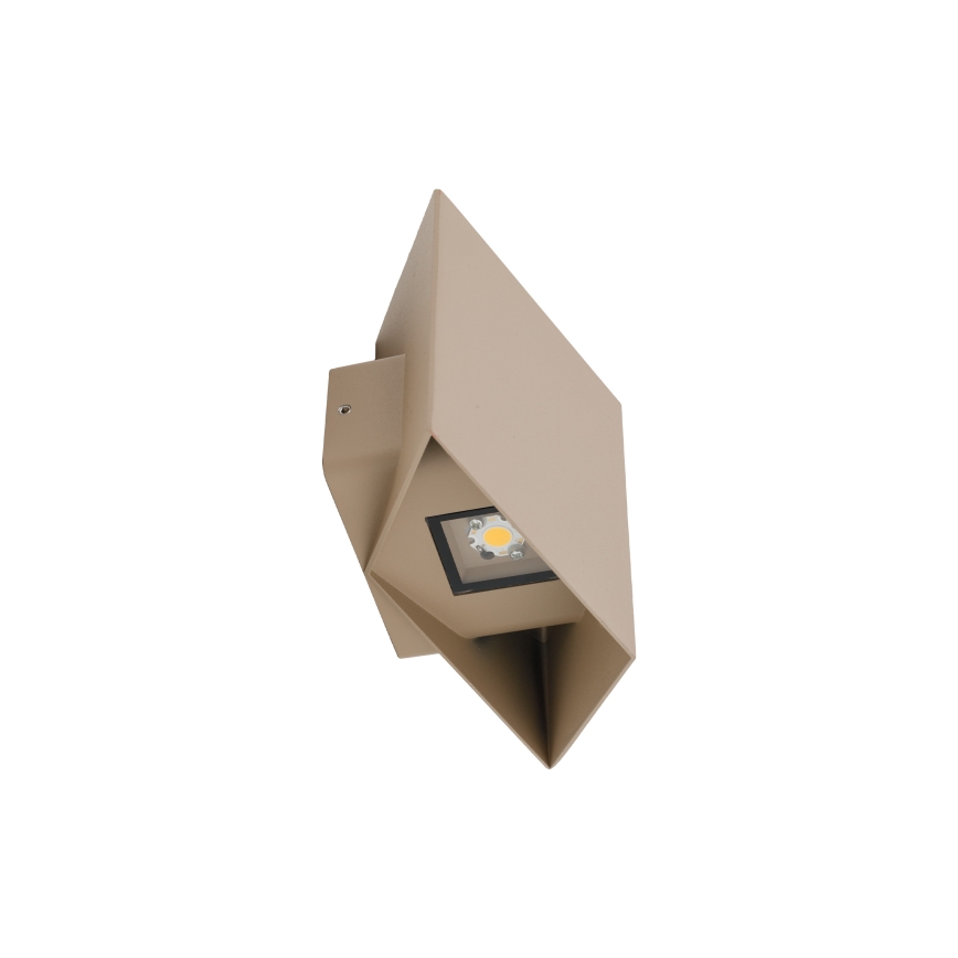 Aplica de perete LED pentru exterior CUBE LED/10W/230V IP54 bej