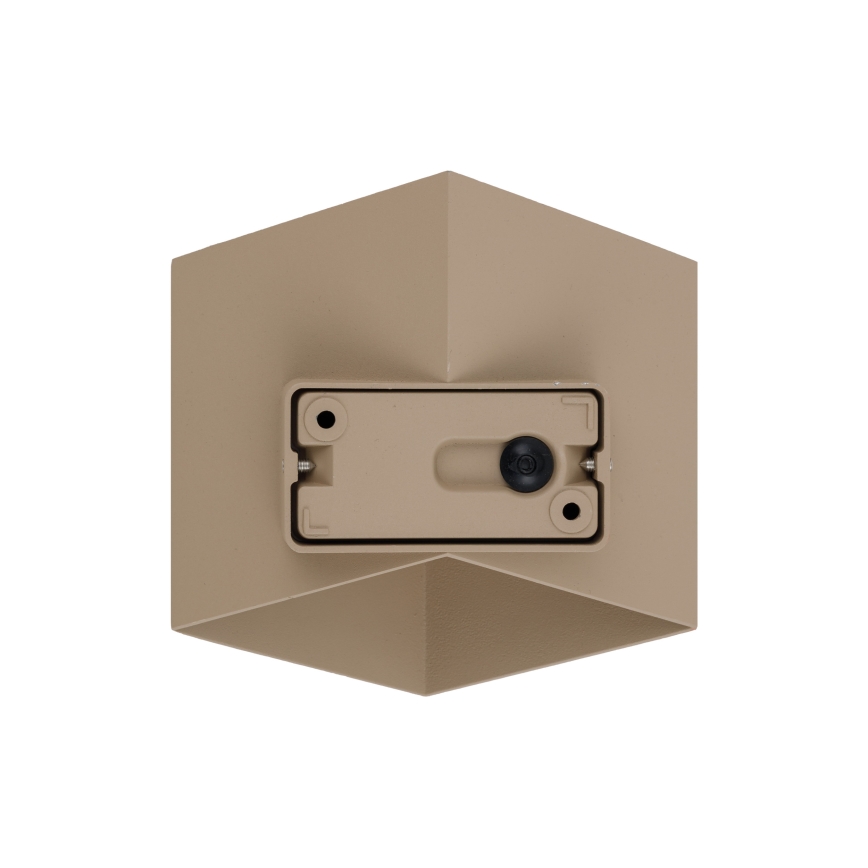 Aplica de perete LED pentru exterior CUBE LED/10W/230V IP54 bej