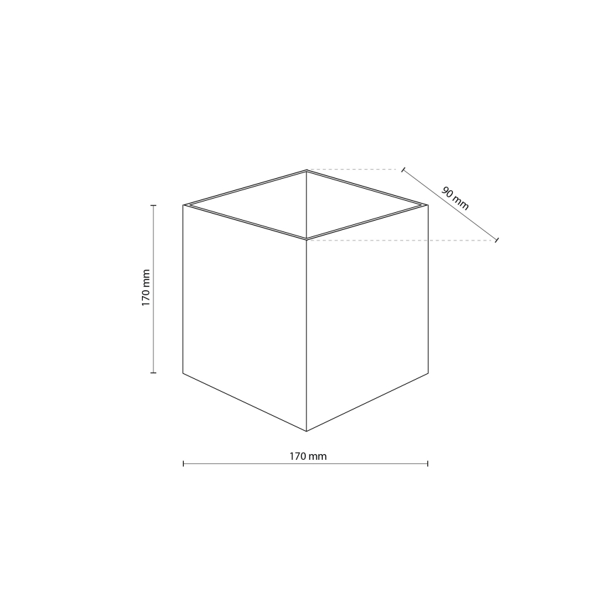 Aplica de perete LED pentru exterior CUBE LED/10W/230V IP54 bej