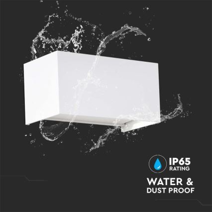 Aplica de perete LED pentru exterior LED/24W/230V 4000K IP65 albă