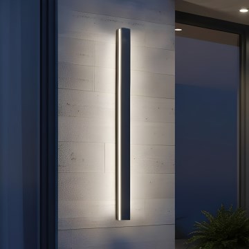 Aplică de perete LED pentru exterior MIRANA, 25W, 230V, 4000K, IP44, 120 cm, neagră