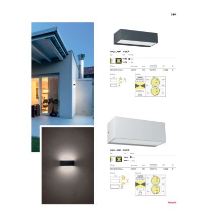 Aplica de perete LED pentru exterior Redo LAMPRIS 90154, 12W, 230V, IP65