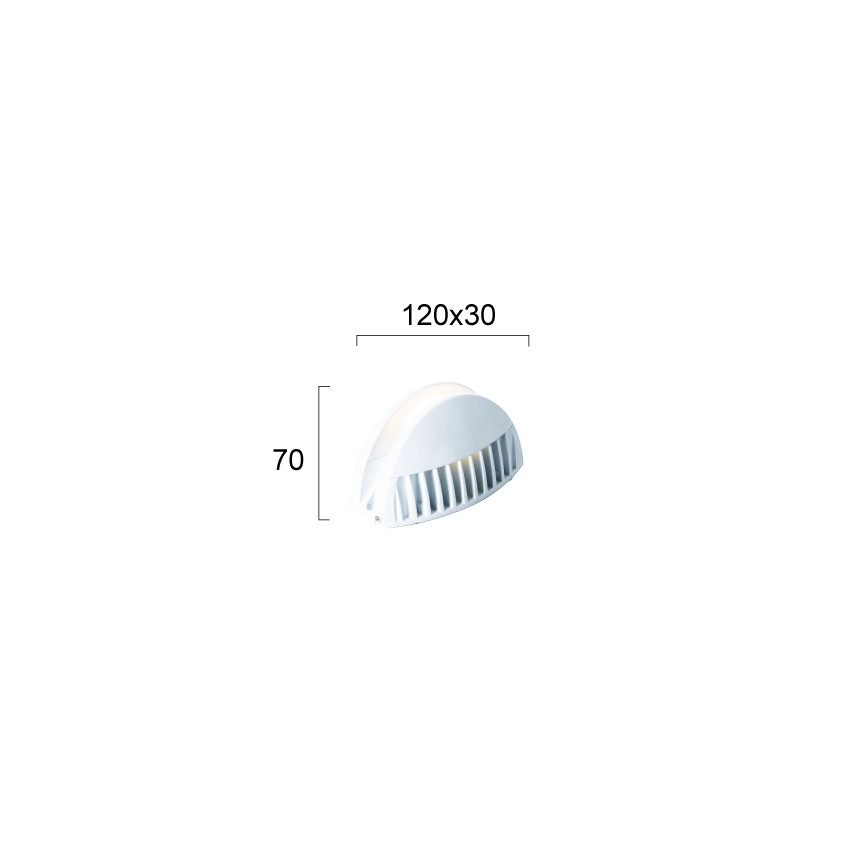 Aplica de perete LED pentru exterior WINDOW LED/7W/230V IP65 albă