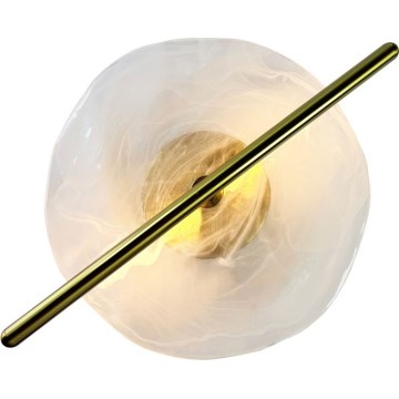 Aplica de perete LED RELAX, 5W, 230V, auriu/alb